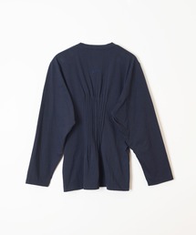 経堂) ホリデー HOLIDAY ピンタック トップス カットソー SUPER FINE DRY PIN TUCK L/S TOPS ネイビー 24070210002910 24SS HOLIDAY（ホリデイ）の「SUPER FINE DRY PIN TUCK L/S TOPS