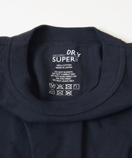 経堂) ホリデー HOLIDAY ピンタック トップス カットソー SUPER FINE DRY PIN TUCK L/S TOPS ネイビー 24070210002910 24SS HOLIDAY（ホリデイ）の「SUPER FINE DRY PIN TUCK L/S TOPS