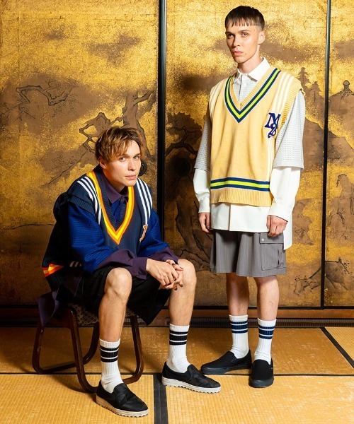 masterkey(マスターキー)の「mcg3372-SKOOL ベスト(ベスト・メンズ・ネイビー/クリーム・1/2)」の5枚目の写真