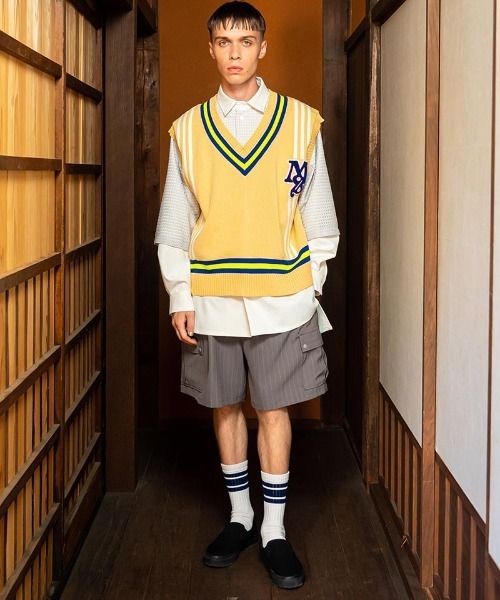 masterkey(マスターキー)の「mcg3372-SKOOL ベスト(ベスト・メンズ・ネイビー/クリーム・1/2)」の12枚目の写真