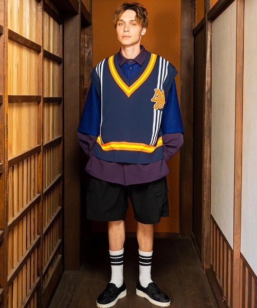 masterkey(マスターキー)の「mcg3372-SKOOL ベスト(ベスト・メンズ・ネイビー/クリーム・1/2)」の18枚目の写真