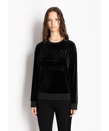 ARMANI EXCHANGE | 【A|X アルマーニ エクスチェンジ】AXロゴ　ベルベットプルオーバー(その他トップス)