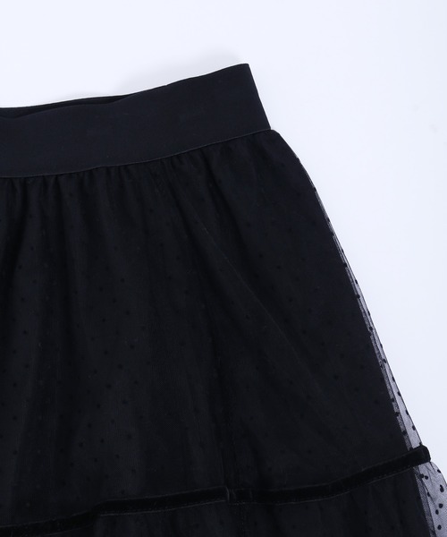 PHILLY（フィリー）の「WC/ドットチュールロングスカート（スカート・レディース・ベージュ/ブラック・FREE）」の13枚目の写真