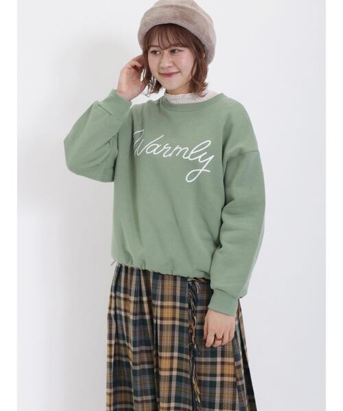 新品未使用 ツモリチサト 刺繍 装飾 ビーズ 個性的 スウェット M 半袖 ツルと花の刺繍とロゴプリント オーバーサイズスウェットシャツ