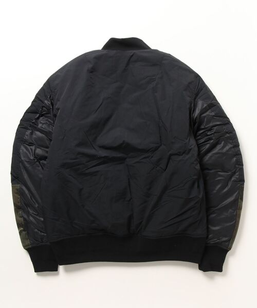 TRANS CONTINENTS（トランスコンチネンツ）の「（DIM MAK）DIM－17FJK－001 BENWAY REVERSIBLE BOMBER（ブルゾン・メンズ・ブラック・S/L）」の2枚目の写真