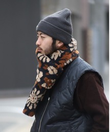 superNova.（スーパーノヴァ）の「Jacquard flower boa muffler