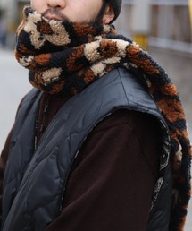 も*そ様 Flower camo jacquard boa muffler superNova. - Flower camo jacquard boa muffler / マフラー