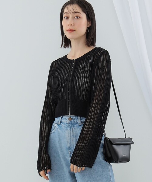 Ray BEAMS（レイビームス）の「YAHKI / YH-610 クロスボディバッグ（ショルダーバッグ・レディース・ブラック/ミント・ONE SIZE）」の3枚目の写真