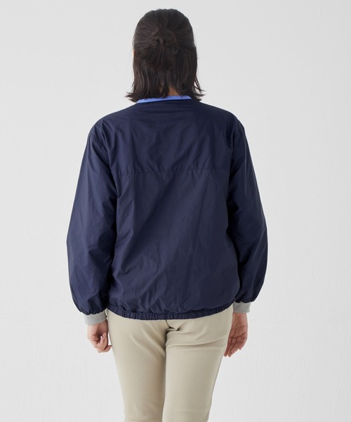 KRIFF MAYER Lady's Collection（クリフメイヤーレディースコレクション）の「ノーカラーひっくりライトJK（ノーカラージャケット・レディース・ブルー/アイボリー/カラフル/その他5・MEDIUM/LARGE）」の12枚目の写真