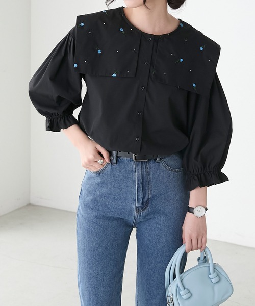 MILK - MILK ハートキャンディー ブラウス ブラック MILK♡ハートキャンディーブラウス・キャンディーレースブラウス