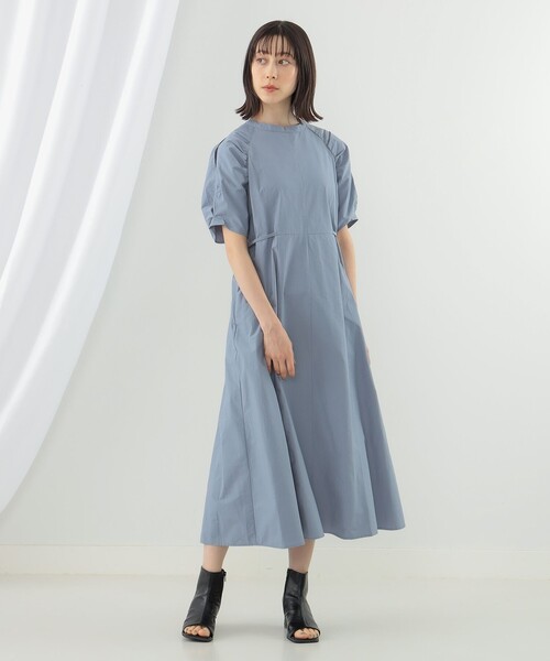 Ray BEAMS（レイビームス）の「Ray BEAMS / ショルダー スリット ワンピース（ワンピース・レディース・ブラック/クリーム/ライトブルー・0/1）」の20枚目の写真