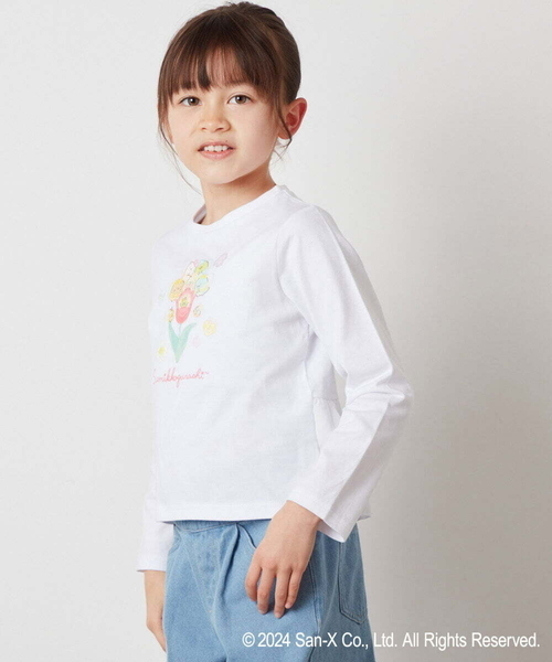 a.v.v（アーヴェヴェ）の「[100-140]【すみっコぐらし】バックフリルＴシャツ（Tシャツ/カットソー・キッズ・ホワイト・100/110/120/130/140）」の4枚目の写真
