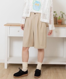 ボリュームタックハーフパンツ