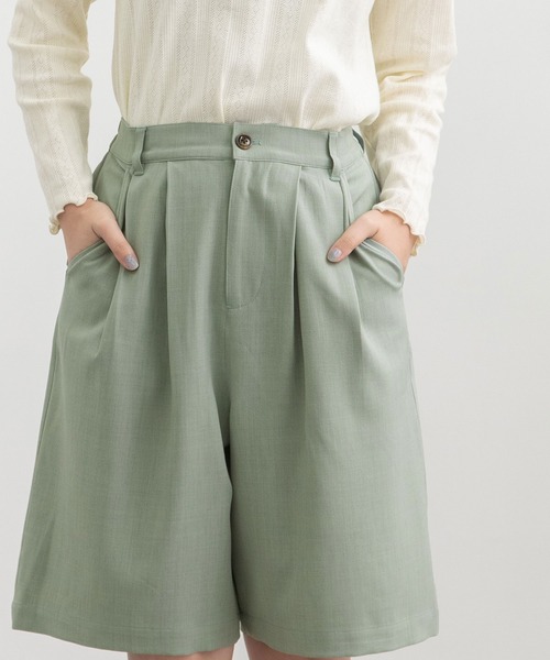 POU DOU DOU(プードゥドゥ)の「ボリュームタックハーフパンツ(その他パンツ・レディース・モカ/ライトブルー/ライトベージュ・3)」の16枚目の写真