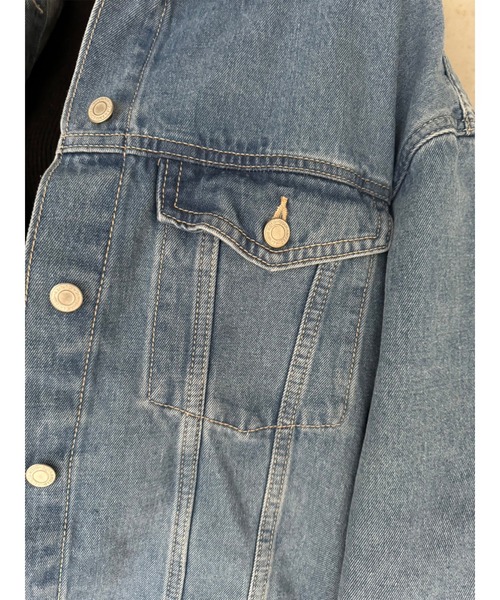 EGOIST（エゴイスト）の「オーバーサイズデニムジャケット（デニムジャケット・レディース・ブルー/サックスブルー・FREE）」の7枚目の写真