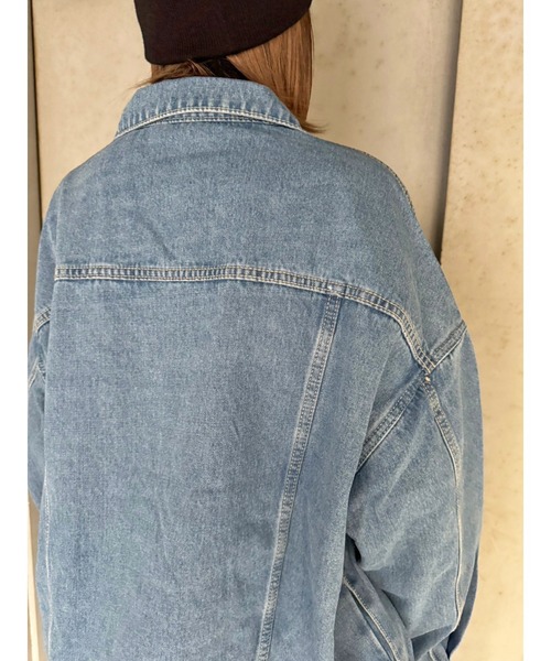 EGOIST（エゴイスト）の「オーバーサイズデニムジャケット（デニムジャケット・レディース・ブルー/サックスブルー・FREE）」の20枚目の写真