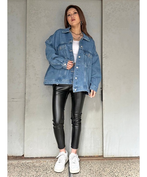 EGOIST（エゴイスト）の「オーバーサイズデニムジャケット（デニムジャケット・レディース・ブルー/サックスブルー・FREE）」の22枚目の写真