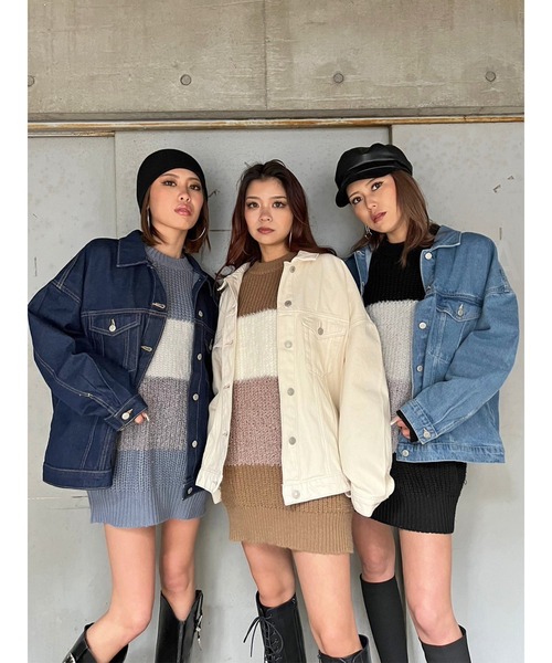 EGOIST（エゴイスト）の「オーバーサイズデニムジャケット（デニムジャケット・レディース・ブルー/サックスブルー・FREE）」の8枚目の写真