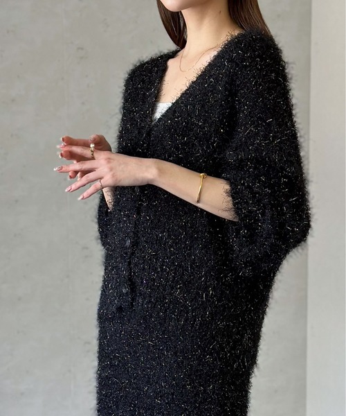 セール】フェザーラメカーデ（カーディガン/ボレロ）｜Per sist ence