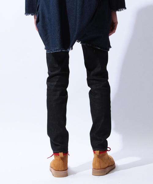 MONKEY TIME(モンキータイム)の「<monkey time>∴ セルビッチデニムスキニーパンツ(デニムパンツ・メンズ・ネイビー・LARGE/MEDIUM/SMALL/X-LARGE)」の2枚目の写真