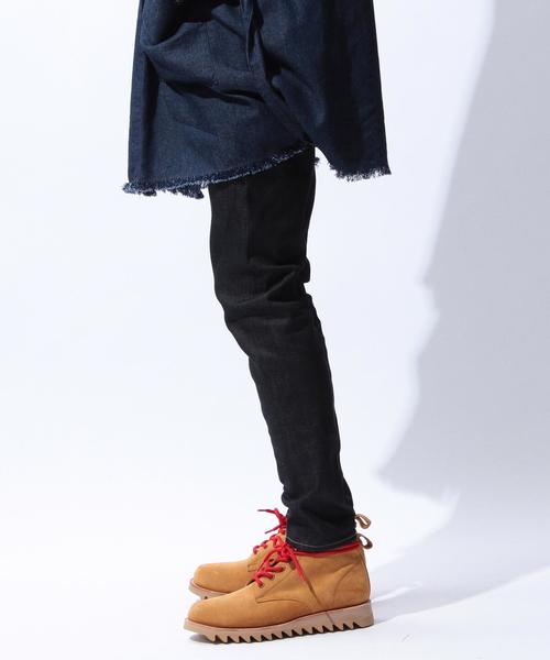 MONKEY TIME(モンキータイム)の「<monkey time>∴ セルビッチデニムスキニーパンツ(デニムパンツ・メンズ・ネイビー・LARGE/MEDIUM/SMALL/X-LARGE)」の4枚目の写真