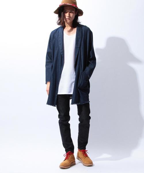 MONKEY TIME(モンキータイム)の「<monkey time>∴ セルビッチデニムスキニーパンツ(デニムパンツ・メンズ・ネイビー・LARGE/MEDIUM/SMALL/X-LARGE)」の5枚目の写真