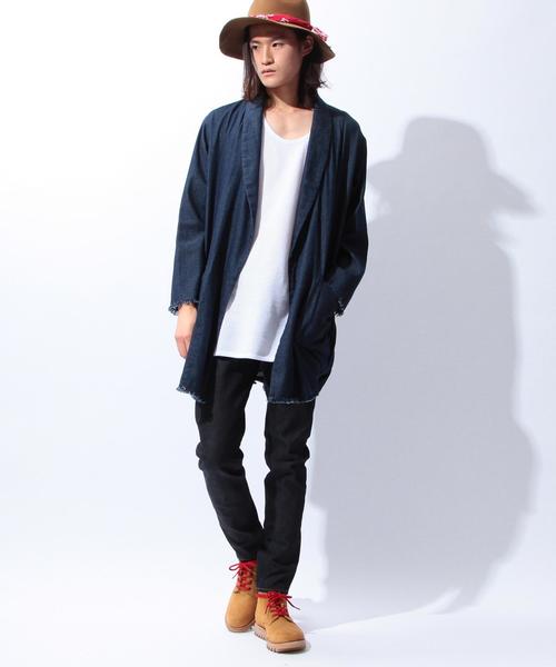 MONKEY TIME(モンキータイム)の「<monkey time>∴ セルビッチデニムスキニーパンツ(デニムパンツ・メンズ・ネイビー・LARGE/MEDIUM/SMALL/X-LARGE)」の6枚目の写真