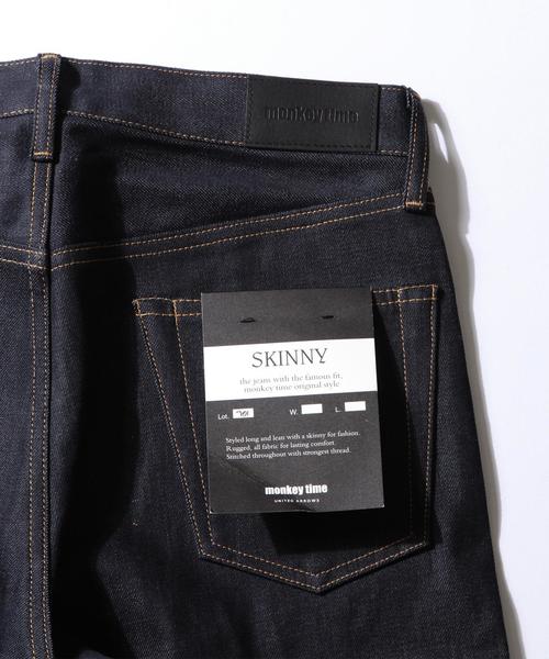 MONKEY TIME(モンキータイム)の「<monkey time>∴ セルビッチデニムスキニーパンツ(デニムパンツ・メンズ・ネイビー・LARGE/MEDIUM/SMALL/X-LARGE)」の9枚目の写真