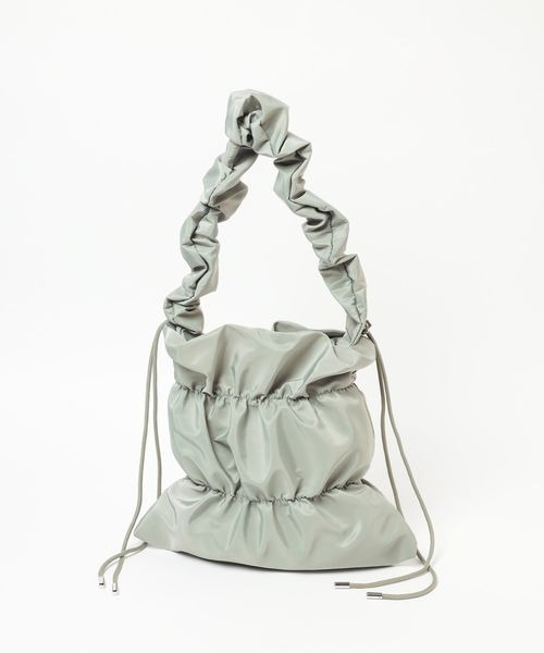 mysty woman(ミスティウーマン)の「シャーリングナイロンBAG 104197(ショルダーバッグ・レディース・ライトグリーン/ホワイト系その他・FREE)」の18枚目の写真