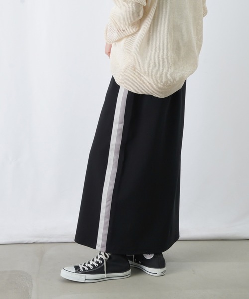 LUCA/LADY LUCK LUCA（ルカ/レディラックルカ）の「LC/LLL サイドラインタイトスカート / カットIラインスカート 【セットアップ着用可】（スカート・レディース・グレー/アイボリー/ブラック・FREE）」の12枚目の写真