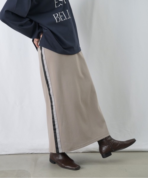 LUCA/LADY LUCK LUCA（ルカ/レディラックルカ）の「LC/LLL サイドラインタイトスカート / カットIラインスカート 【セットアップ着用可】（スカート・レディース・グレー/アイボリー/ブラック・FREE）」の20枚目の写真