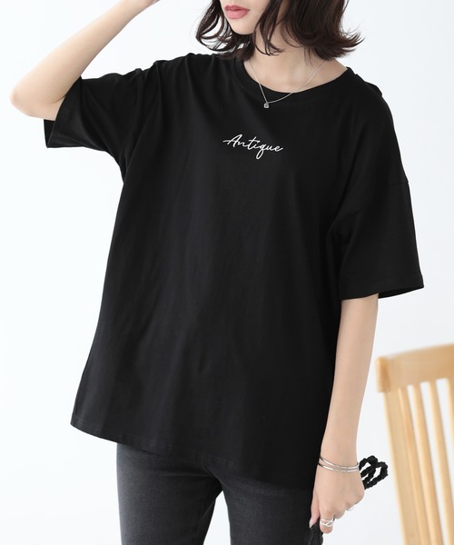 SUNFLOWER EIGHT(サンフラワーエイト)の「ロゴTシャツ(Tシャツ/カットソー・レディース・ホワイト/ブラック/ブルー/ベージュ・M/L)」の16枚目の写真