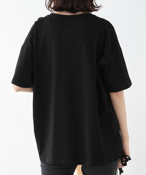 SUNFLOWER EIGHT(サンフラワーエイト)の「ロゴTシャツ(Tシャツ/カットソー・レディース・ホワイト/ブラック/ブルー/ベージュ・M/L)」の17枚目の写真