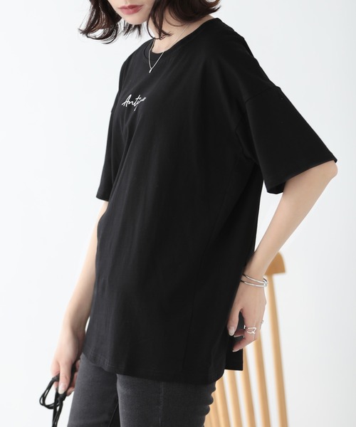 SUNFLOWER EIGHT(サンフラワーエイト)の「ロゴTシャツ(Tシャツ/カットソー・レディース・ホワイト/ブラック/ブルー/ベージュ・M/L)」の19枚目の写真