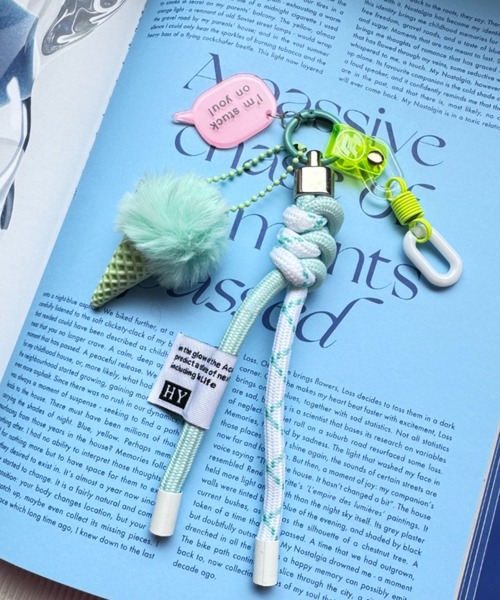 Y2K SYNAPSE FACTORY（ワイツーケー シナプスファクトリー）の「Paracord Keychain７（スマホグッズ・レディース・ライラック系1/ライラック系2/ピンク系1/ピンク系2/ライトグリーン系1/ライトグリーン系2・FREE）」の18枚目の写真