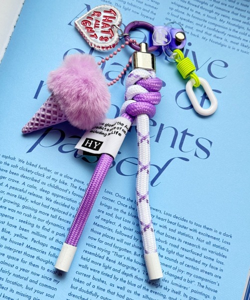 Y2K SYNAPSE FACTORY（ワイツーケー シナプスファクトリー）の「Paracord Keychain７（スマホグッズ・レディース・ライラック系1/ライラック系2/ピンク系1/ピンク系2/ライトグリーン系1/ライトグリーン系2・FREE）」の16枚目の写真