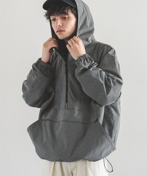 RAGEBLUE（レイジブルー）の「ナイロン/グラフチェックアノラック