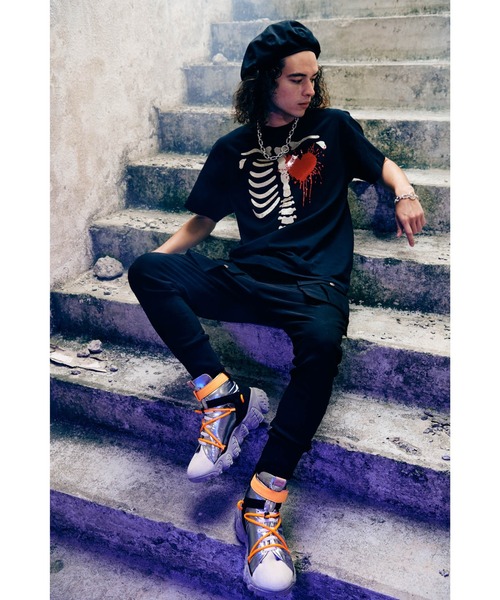 glamb（グラム）の「Skinny Sarrouel Cargo Pants / スキニーサルエルカーゴパンツ（カーゴパンツ・メンズ・ブラック/グレー・S/M/L）」の10枚目の写真