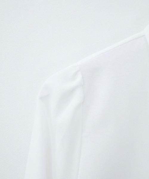 VIVID LADY(ビビッドレディー)の「ボタン付きリボンタイブラウス(シャツ/ブラウス・レディース・バイオレット/ピンク/アイボリー/ブラック・FREE)」の22枚目の写真