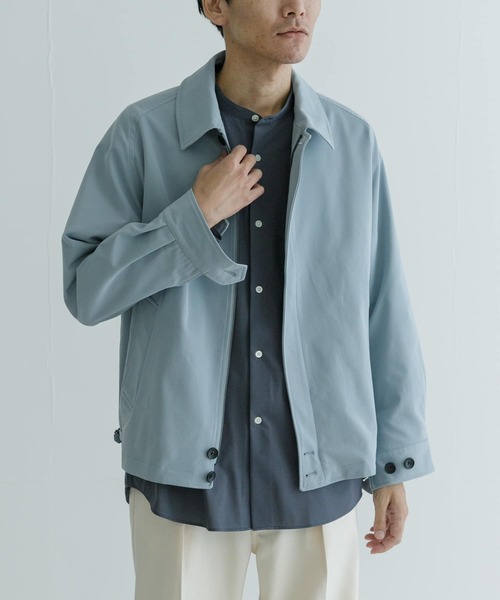 URBAN RESEARCH（アーバンリサーチ）の「『UR TECH POLIsh POLI』ハリントンジャケット（その他アウター・メンズ・ライトブルー/グリーン系その他/アイボリー・LARGE/MEDIUM）」の11枚目の写真