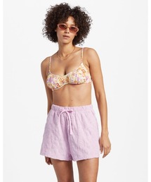 【直営店限定】BILLABONG レディース LOOSEN UP SHORT ウォークパンツ/ショートパンツ 【2024年春夏モデル】/ビラボンウエストゴムパイル素材ボトムス