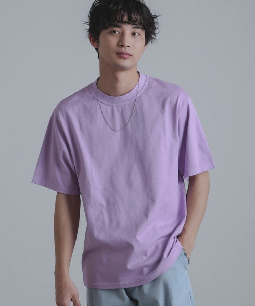 Yonetomi(ヨネトミ)の「YONETOMI/別注 Yonetomi NEW BASIC T-SHIRT(Tシャツ/カットソー・メンズ・ブラック/ブルーグリーン/ホワイト/チャコール/イエロー/パープル/オレンジ・2/3)」の15枚目の写真