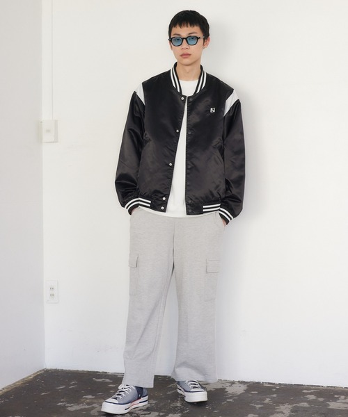 ENVYM（アンビー）の「ラインスタジャン（スタジャン・レディース・ベージュ/ブラック・MEDIUM/SMALL）」の6枚目の写真