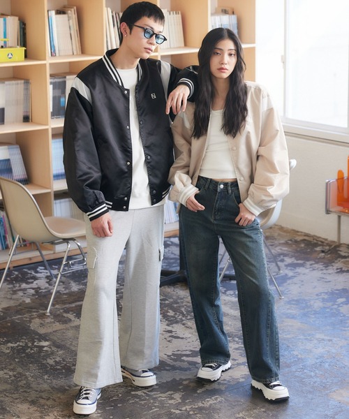 ENVYM（アンビー）の「ラインスタジャン（スタジャン・レディース・ベージュ/ブラック・MEDIUM/SMALL）」の17枚目の写真