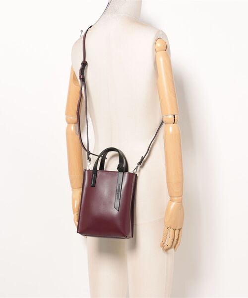 ROBERTA GANDOLFI（ロベルタガンドルフィ）の「【 ROBERTA GANDOLFI 】イタリア製 カーフスキン2WAYバイカラーショルダーバッグ(S)（ショルダーバッグ・レディース・グレー/ボルドー・FREE）」の21枚目の写真