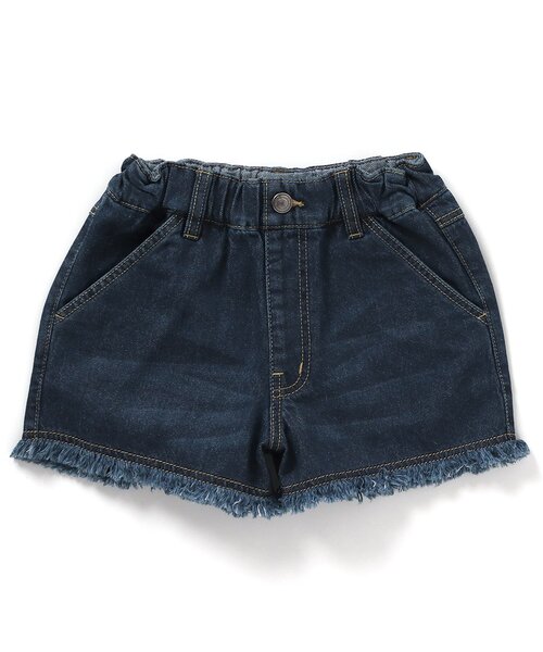 BREEZE（ブリーズ）の「フリンジショートパンツ_デニム（デニムパンツ・キッズ・ネイビー/ピンク/ブルー/オフホワイト/サックスブルー・80/90/100/110/120/130/140）」の21枚目の写真