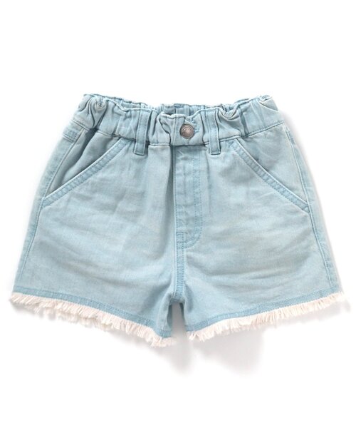 BREEZE（ブリーズ）の「フリンジショートパンツ_デニム（デニムパンツ・キッズ・ネイビー/ピンク/ブルー/オフホワイト/サックスブルー・80/90/100/110/120/130/140）」の22枚目の写真