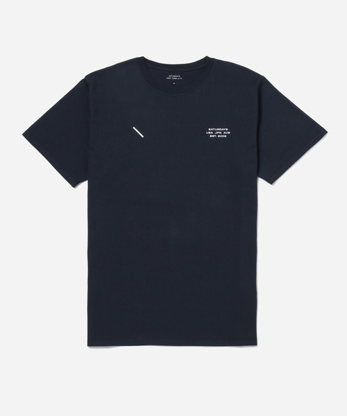 Saturdays NYC(サタデーズ ニューヨークシティ )の「International SS Tee(Tシャツ/カットソー・メンズ・ホワイト/ネイビー/ブラック・L/M/S/XL/X-SMALL)」の3枚目の写真