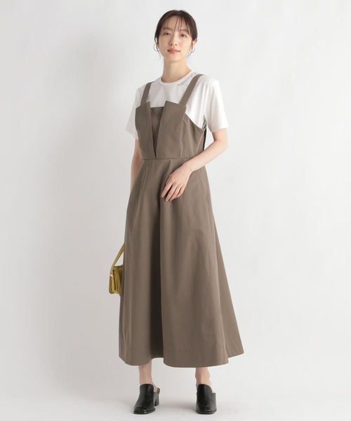 Andemiu（アンデミュウ）の「タックベアジャンスカ111465（ジャンパースカート・レディース・ブラック/グリーン/ブラウン・FREE）」の15枚目の写真