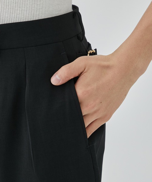 RAINMAKER(レインメーカー)の「【RAINMAKER/レインメーカー】MELANGE TWILL WIDE TROUSERS(スラックス・メンズ・ネイビー/ブラック・4/3)」の8枚目の写真